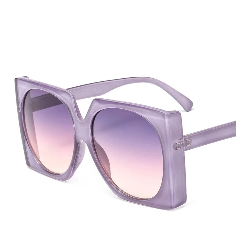Purple Oversized square sunglasses